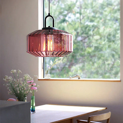 Handblown Glass Pendant Light Fixture 11 Inch Diameter for Kitchen Dining Room Hallway Living Room Bedroom LED Ceiling Light