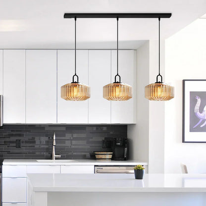 Handblown Glass Pendant Light Fixture 11 Inch Diameter for Kitchen Dining Room Hallway Living Room Bedroom LED Ceiling Light