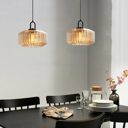 Handblown Glass Pendant Light Fixture 11 Inch Diameter for Kitchen Dining Room Hallway Living Room Bedroom LED Ceiling Light