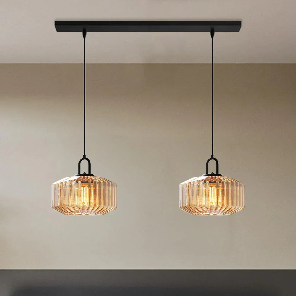 Handblown Glass Pendant Light Fixture 11 Inch Diameter for Kitchen Dining Room Hallway Living Room Bedroom LED Ceiling Light