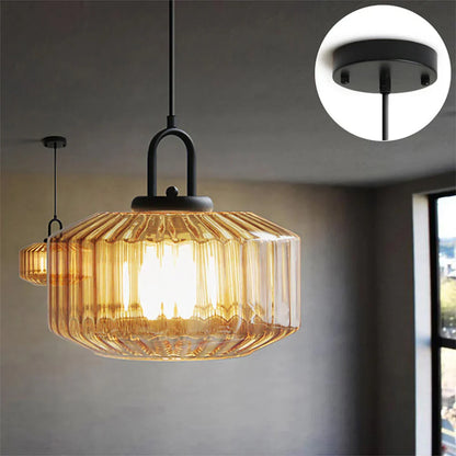 Handblown Glass Pendant Light Fixture 11 Inch Diameter for Kitchen Dining Room Hallway Living Room Bedroom LED Ceiling Light