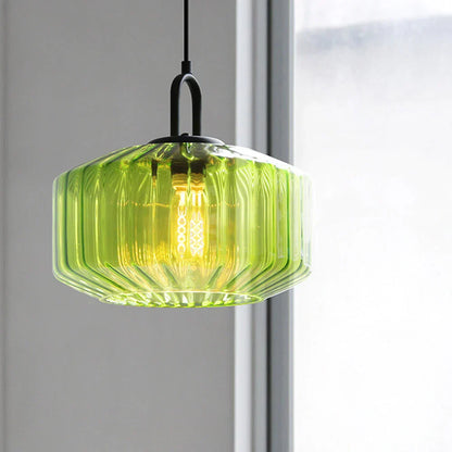 Handblown Glass Pendant Light Fixture 11 Inch Diameter for Kitchen Dining Room Hallway Living Room Bedroom LED Ceiling Light