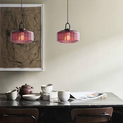 Handblown Glass Pendant Light Fixture 11 Inch Diameter for Kitchen Dining Room Hallway Living Room Bedroom LED Ceiling Light