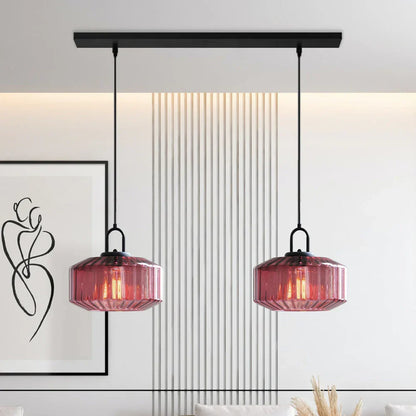 Handblown Glass Pendant Light Fixture 11 Inch Diameter for Kitchen Dining Room Hallway Living Room Bedroom LED Ceiling Light