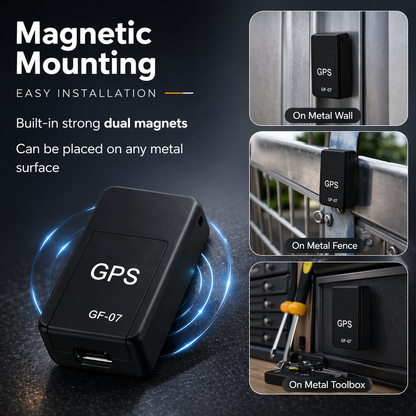 Compact Magnetic Real-Time GPS Tracker (90-Hour Standby)