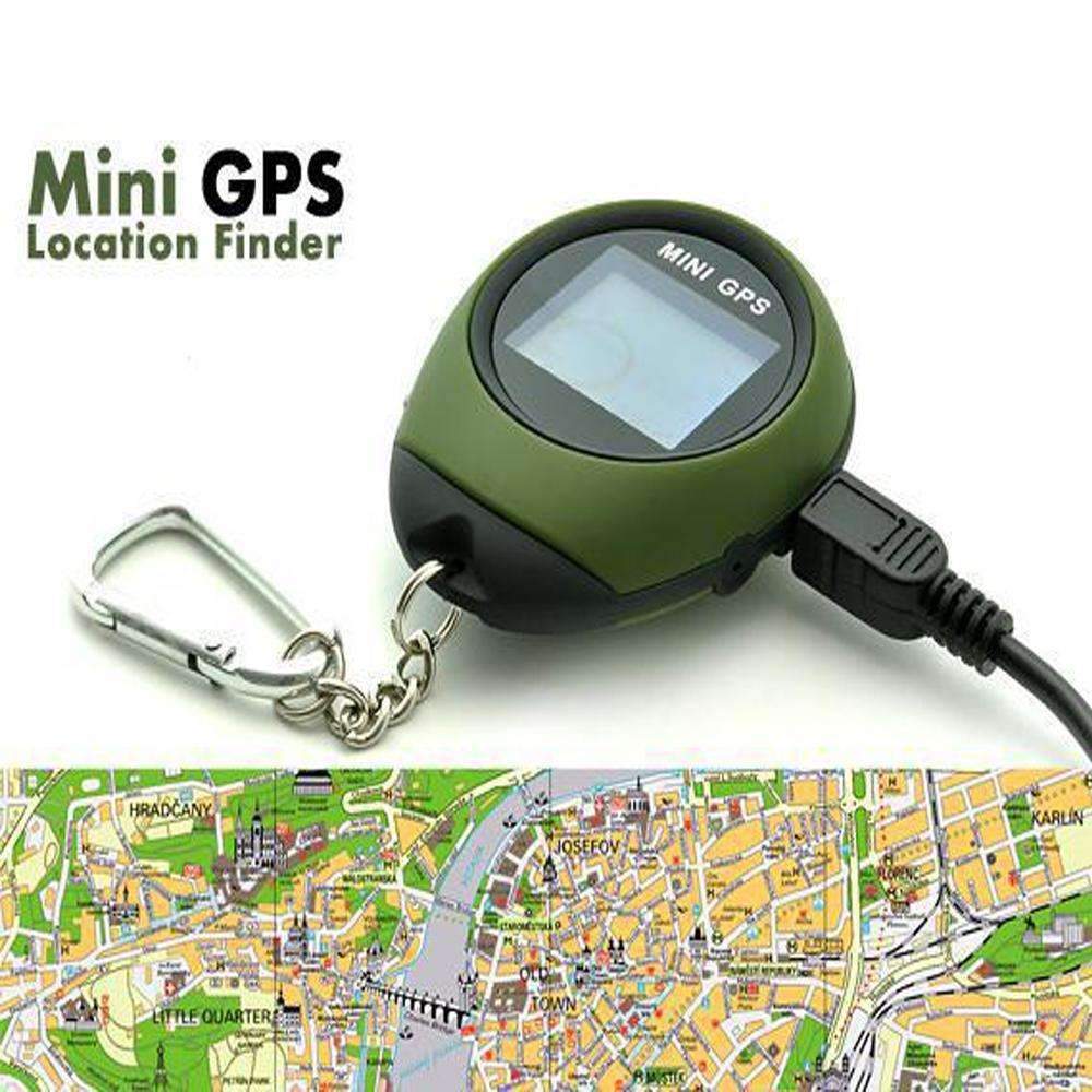 Mini GPS Tracker | Portable Keychain Navigation Device with Distance Logging | Essential Tool for Outdoor Adventures