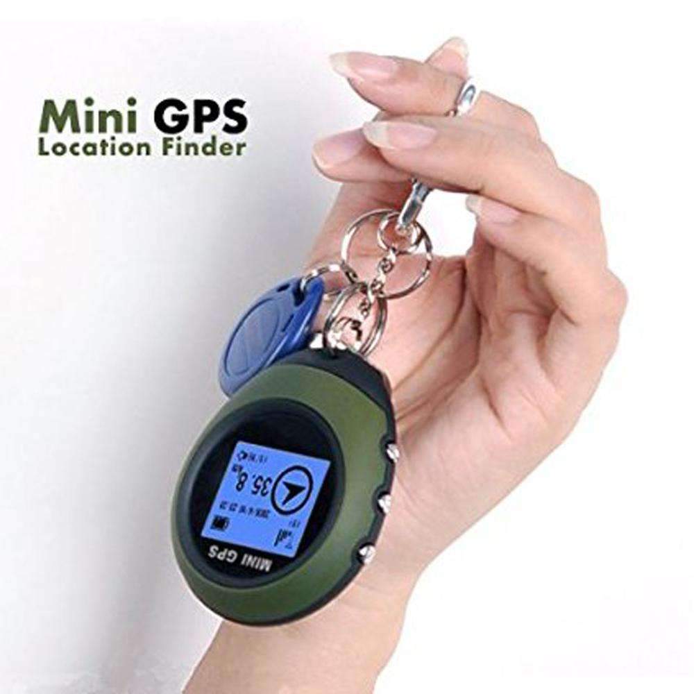 Mini GPS Tracker | Portable Keychain Navigation Device with Distance Logging | Essential Tool for Outdoor Adventures