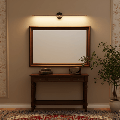 LED Bathroom Vanity Light Bar 27 Inch Modern Wall Sconce Fixture for Mirror Makeup Lighting Chrome Gold Black Hardwired Indoor 12W Warm Whit