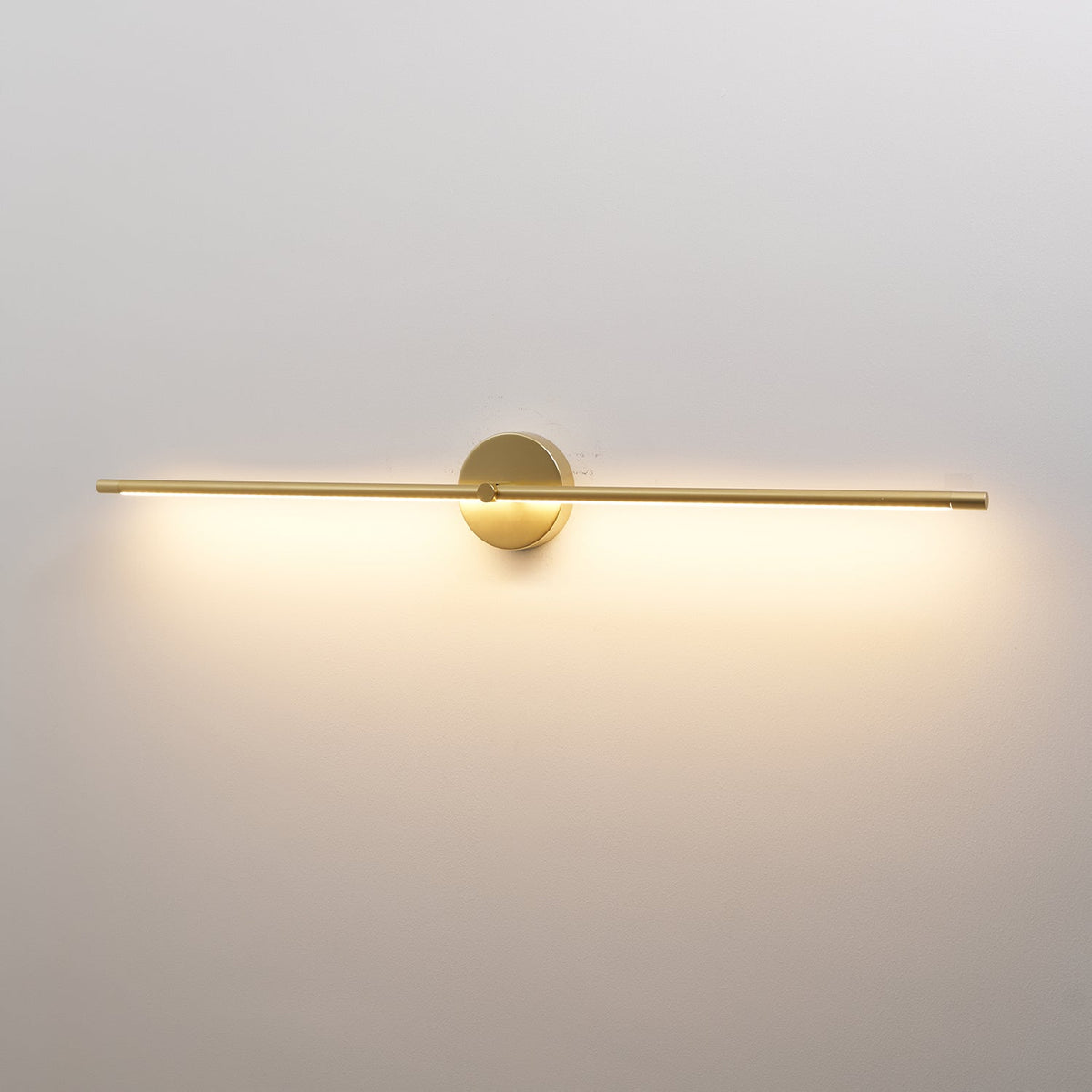LED Bathroom Vanity Light Bar 27 Inch Modern Wall Sconce Fixture for Mirror Makeup Lighting Chrome Gold Black Hardwired Indoor 12W Warm Whit