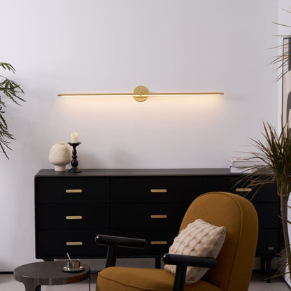 Linear LED Bathroom Vanity Light Fixture 27-50 Inch Metal Wall Sconce for Mirror Black Gold Brushed Nickel Warm Lighting Powder Room Dressin