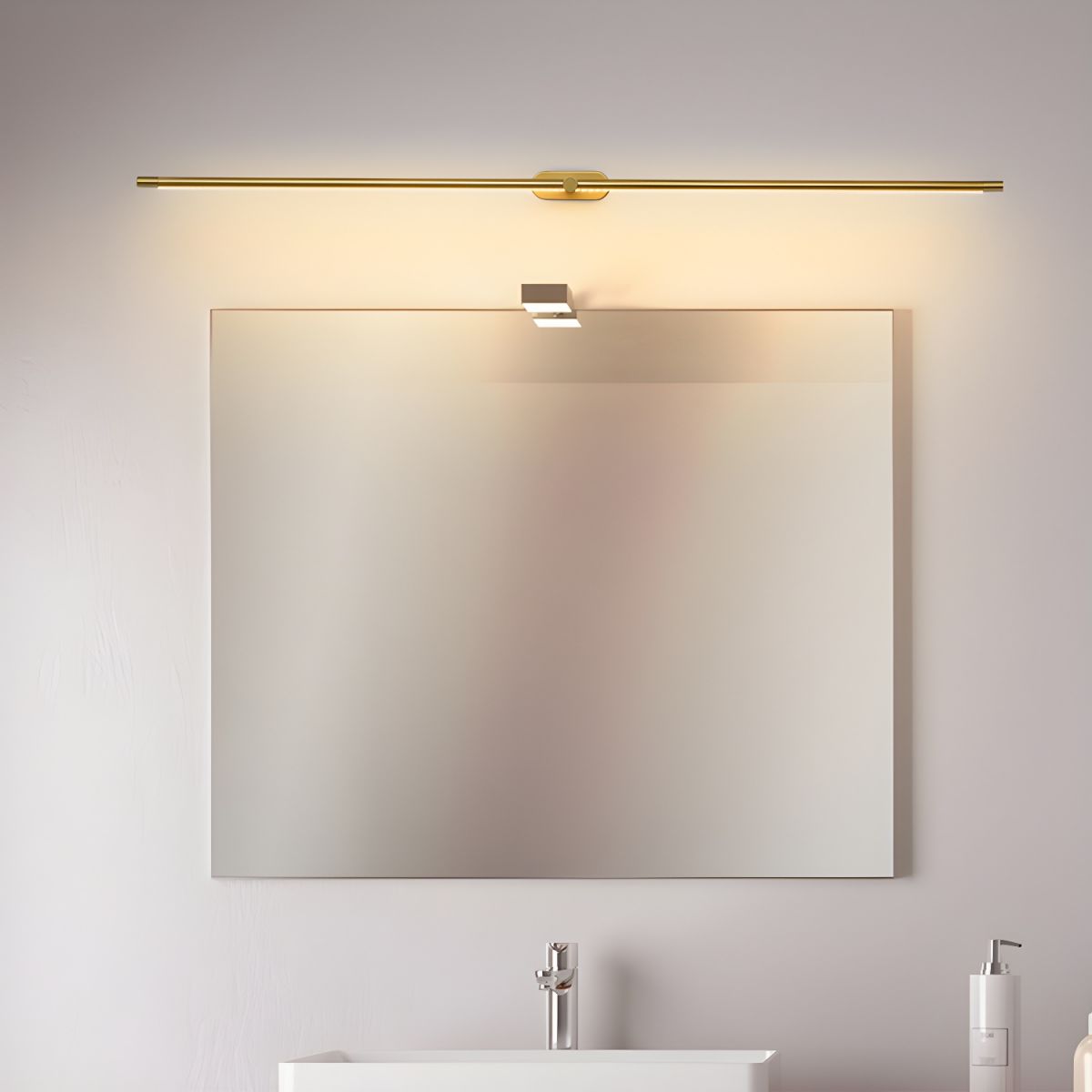 Cordless LED Vanity Light Bar with Touch Dimmer & USB Charging for Bathroom Mirror Makeup Application