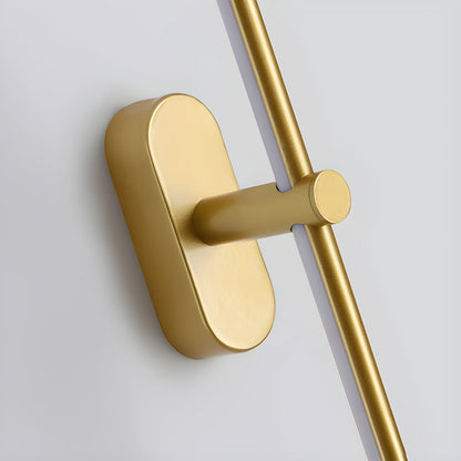 LED Bathroom Mirror Light 27 in Rechargeable Dimmable Wall Sconce Black Gold Wireless Touch Control Vanity Fixture for Powder Room