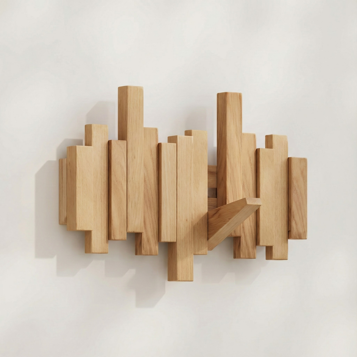 Minimalist Piano Coat Rack Wall Mounted - Durable Hooks for Stylish Coat Storage