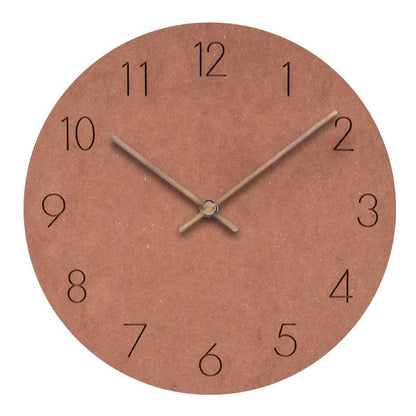 Minimalist Wall Clock | Silent Grey Dial with Copper Hands for Modern Decor