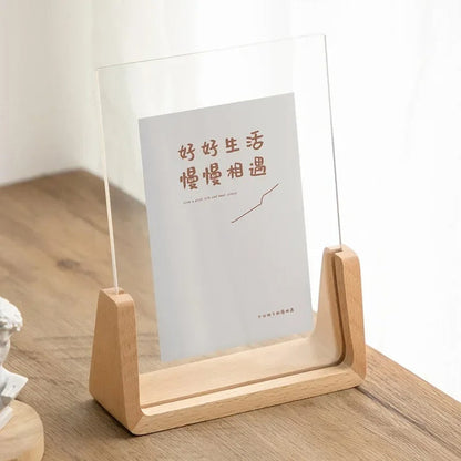 Minimalist Wooden Photo Frames with Floating Design – Beechwood and Acrylic Display
