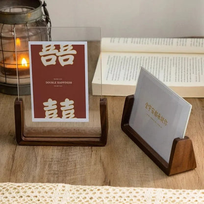 Minimalist Wooden Photo Frames with Floating Design – Beechwood and Acrylic Display