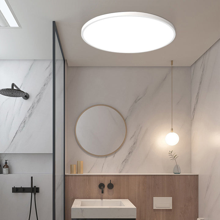 Flush Mount LED Ceiling Light – Low Profile Round Fixture with 3-Color Switching for Kitchen, Bedroom & Living Room