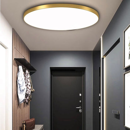 Flush Mount LED Ceiling Light – Low Profile Round Fixture with 3-Color Switching for Kitchen, Bedroom & Living Room