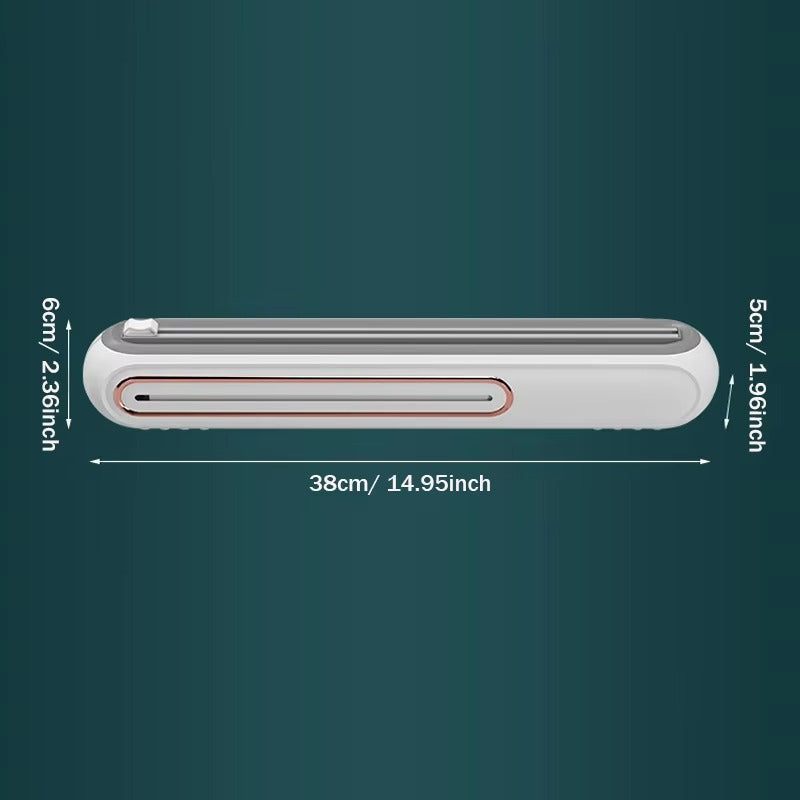 Mira Plastic Wrap Dispenser - Magnetic with Precision Cutter