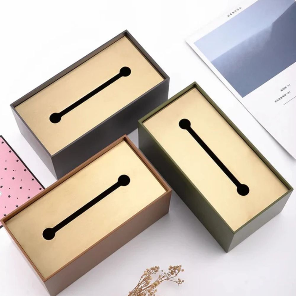 Mira Tissue Box Holder - High-Quality Iron, Minimalist Design