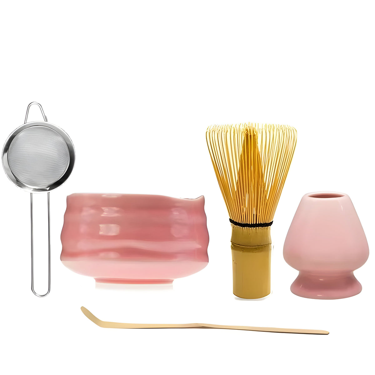 Miyako Matcha Set - Ceramic Japanese Tea Set, Elegant Pink
