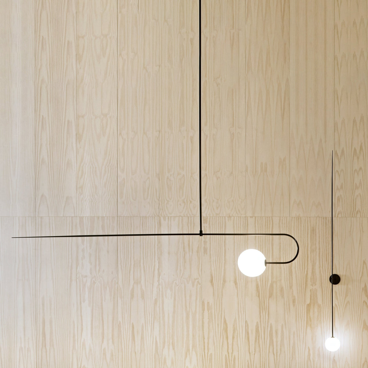 Sculptural Ceiling Light with Opaline Glass Diffusers Black & Brass Finish Multi-Arm Design for Dining Room Entryway Modern Overhead Fixture