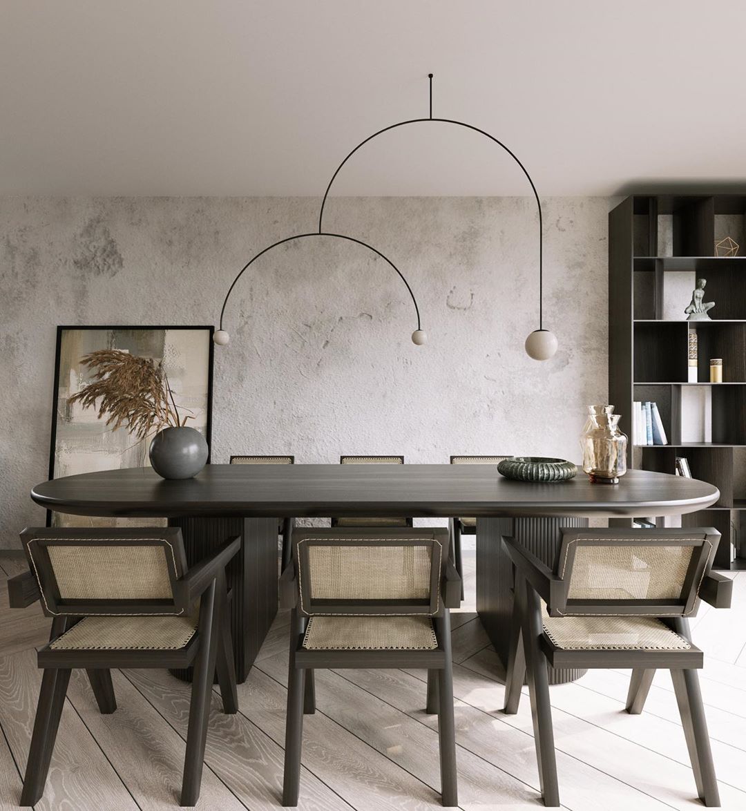 Sculptural Ceiling Light with Opaline Glass Diffusers Black & Brass Finish Multi-Arm Design for Dining Room Entryway Modern Overhead Fixture