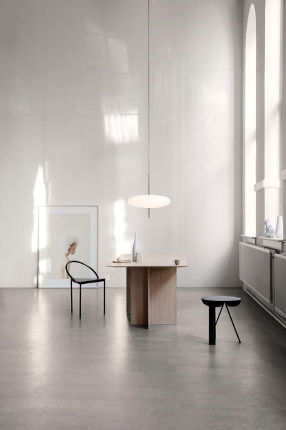 Ceiling Pendant Light White Polymer Shade Adjustable Drop Height Modern Dining Room Kitchen Living Room Hanging Fixture E26 E27 Socket 12 in