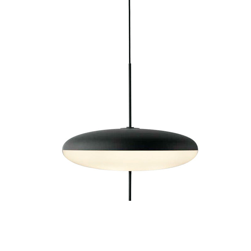 Ceiling Pendant Light White Polymer Shade Adjustable Drop Height Modern Dining Room Kitchen Living Room Hanging Fixture E26 E27 Socket 12 in