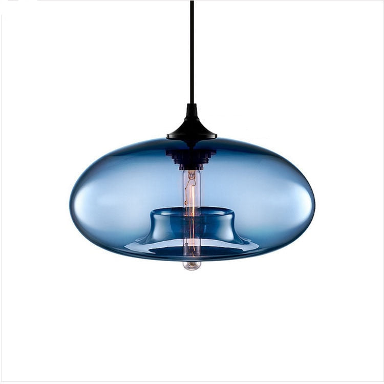 Glass Pendant Light Nordic Modern Hanging Fixture Adjustable Cord Bedroom Dining Living Room E27 LED 110-240V Interior Lighting Decor Vase