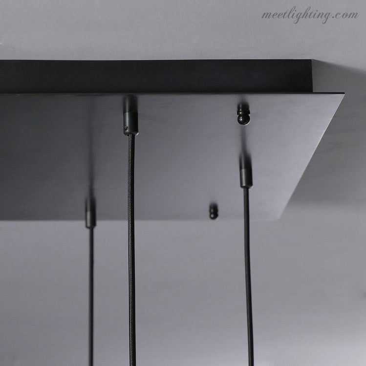 Linear Glass Teardrop Fixture Brass Nickel Black Finish LED Dining Room Bedroom Living Room Restaurant Hotel Ceiling Statement Light