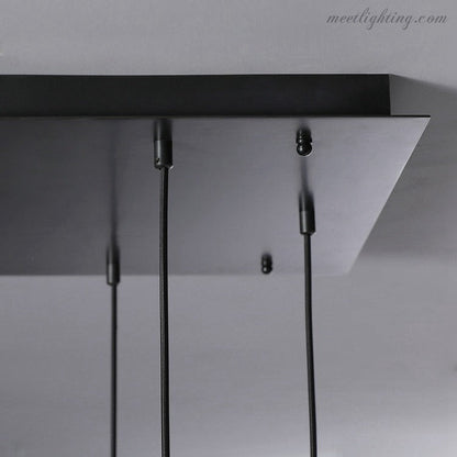 Linear Glass Teardrop Fixture Brass Nickel Black Finish LED Dining Room Bedroom Living Room Restaurant Hotel Ceiling Statement Light
