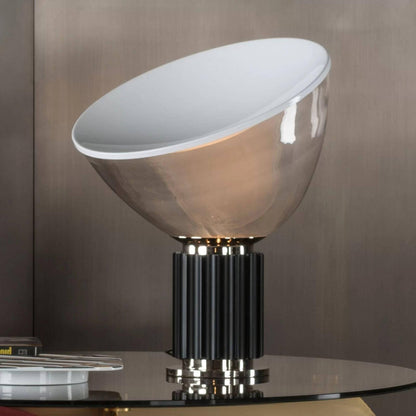 Adjustable Desk Lamp with Glass Shade for Bedroom Office Reading Room Ambient Light Fixture Contemporary Aluminum Design US Voltage 110-120V
