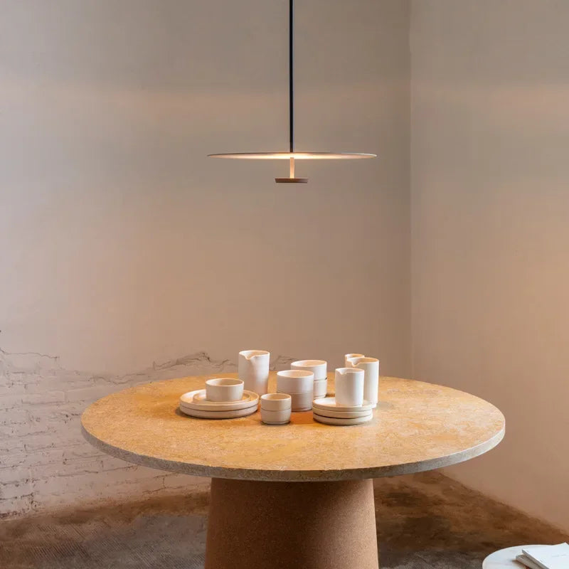 Modern Arc Pendant Lighting with Elegant Ring Design | Minimalist Fixture for Kitchen Island