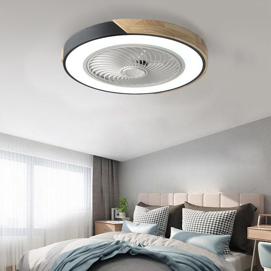Modern Ceiling Fan with Lights | Bladeless Design & Remote Control for Stylish Comfort