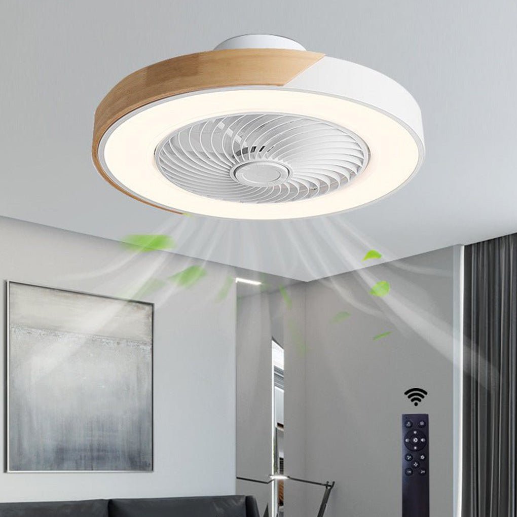 Modern Ceiling Fan with Lights | Bladeless Design & Remote Control for Stylish Comfort