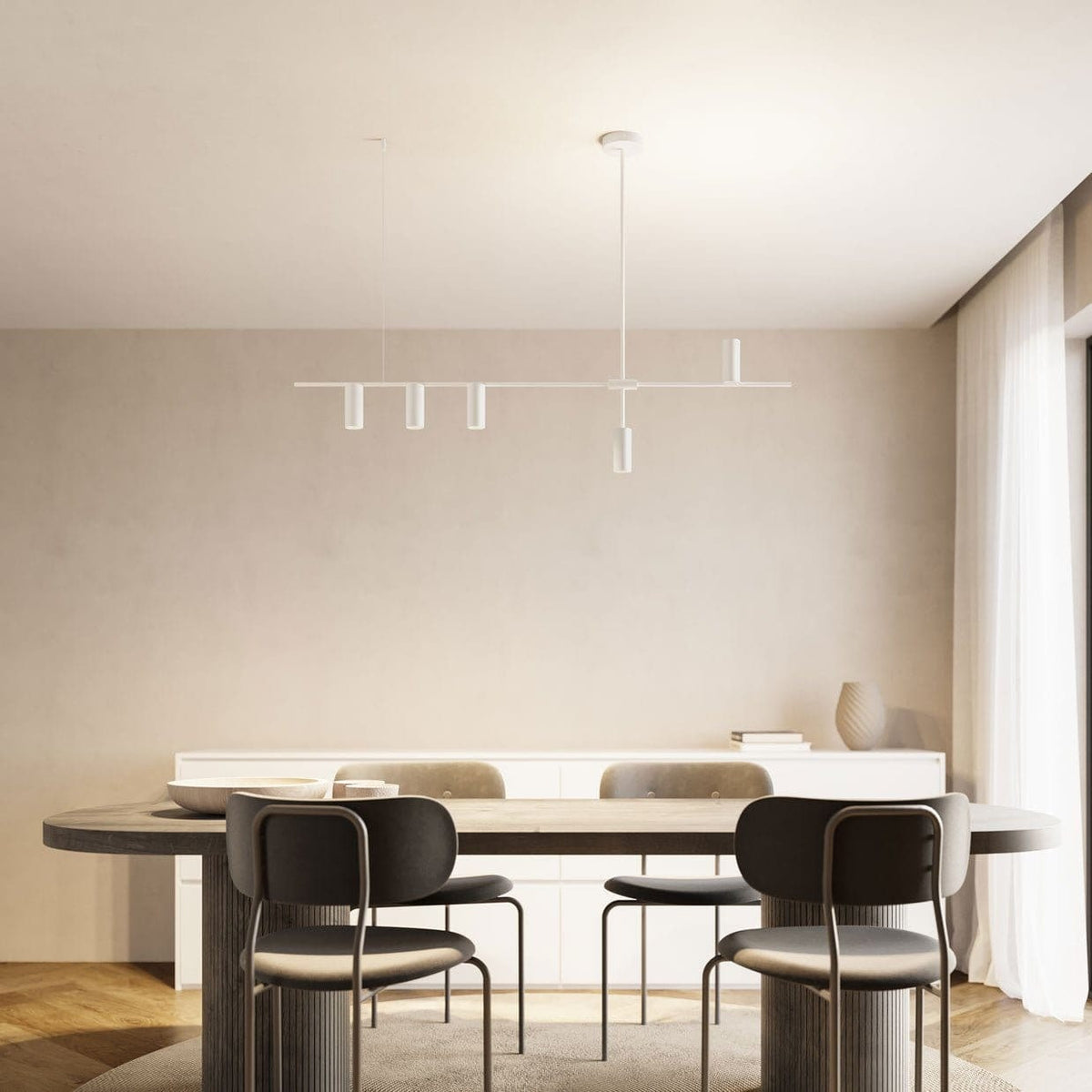Modern Ceiling Light Fixture | Asymmetrical Design with Unique Illumination | Stylish Lighting for Contemporary Spaces
