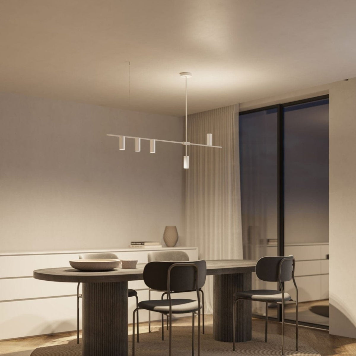 Modern Ceiling Light Fixture | Asymmetrical Design with Unique Illumination | Stylish Lighting for Contemporary Spaces