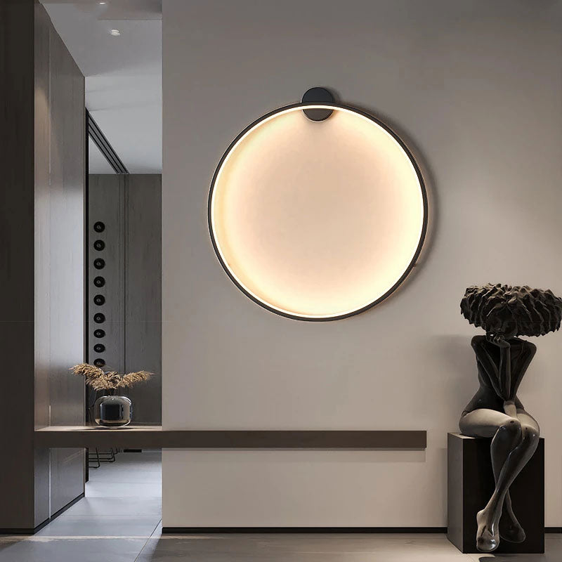 Modern Circle | Wall Light with Soft LED Glow | Stylish Sconce for Ambient Illumination