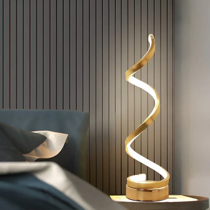 Table Lamps for Bedroom, Modern Dimmable LED Desk Lamp, Acrylic Bedside Lamp for Living Room and Home Office