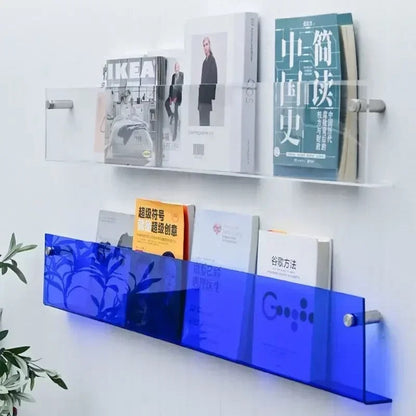 Modern Floating Wall Shelves – Sleek PVC Design for Home and Office Organization