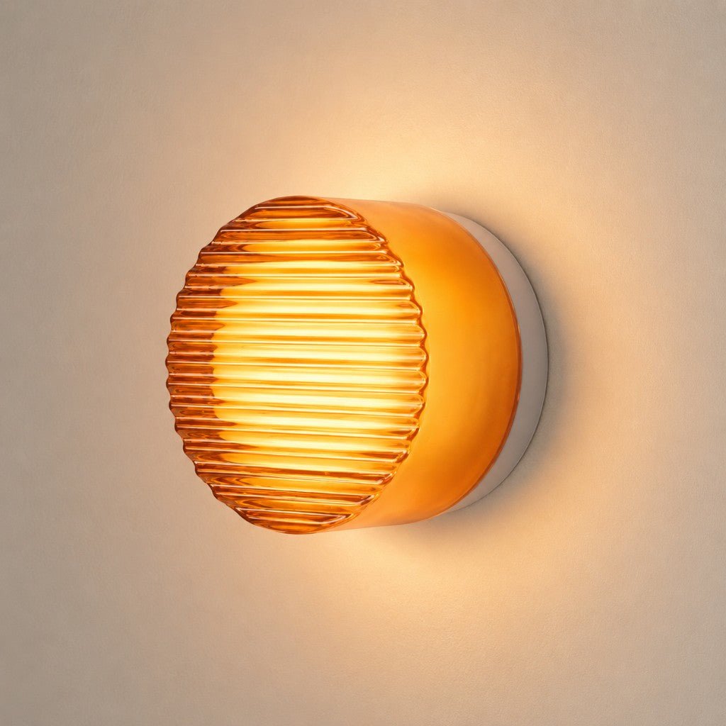 Modern Interior | Wall Sconce Lighting with Unique Acrylic Shade | Warm Ambiance for Cozy Spaces