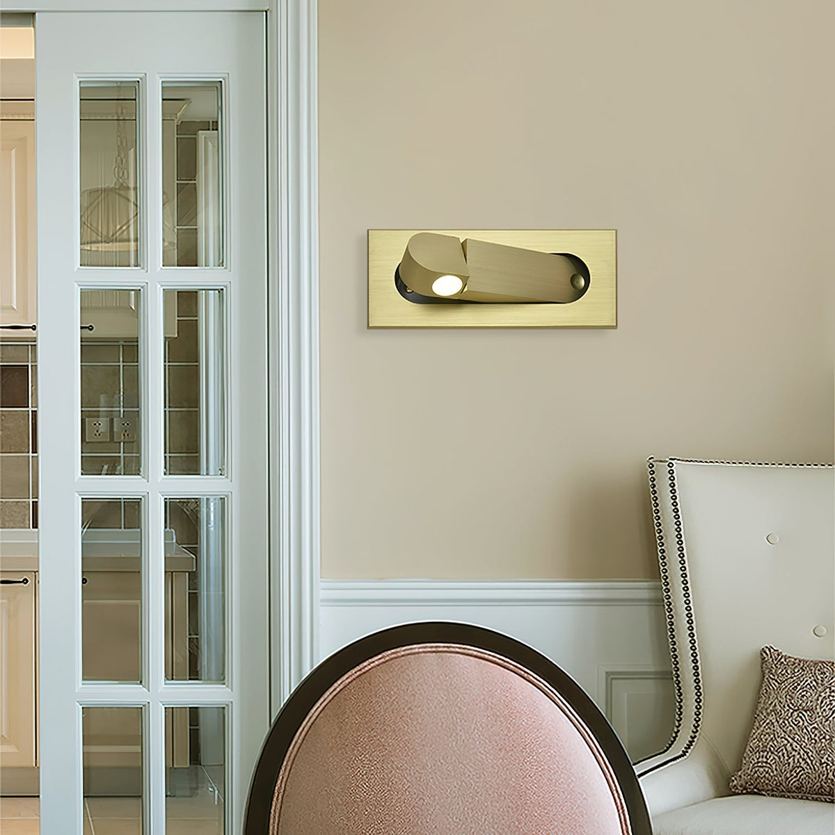 Adjustable LED Bedside Reading Light Wall Mount with Push Button Control – Space-Saving Swing Arm Design in Multiple Finishes