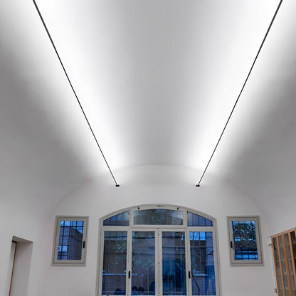 Modern Linear LED Strip Light with Rotatable Base for Adjustable Illumination