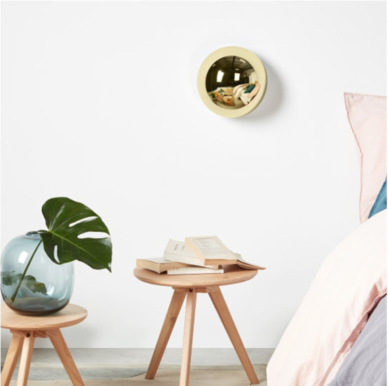 Modern Metal Wall Sconce Lighting - Solar Eclipse LED Wall Lamp in Black, Silver, or Gold - Hardwired Design