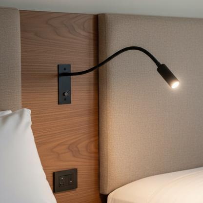Modern Minimalist Wall Sconce | Adjustable Metal Reading Light for Cozy Illumination