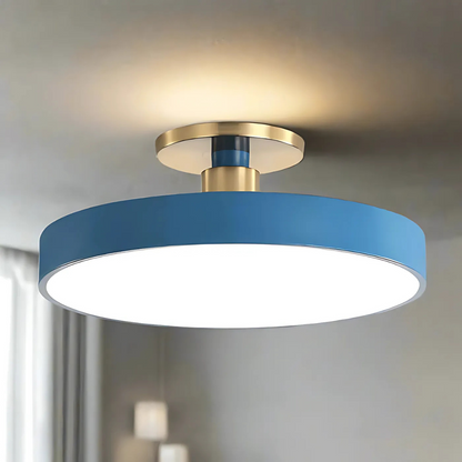 Modern Minimalist | Flush Mount Ceiling Light with Dimmable LED | Scandinavian Design for Cozy Atmosphere