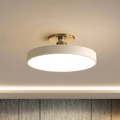 Modern Minimalist | Flush Mount Ceiling Light with Dimmable LED | Scandinavian Design for Cozy Atmosphere