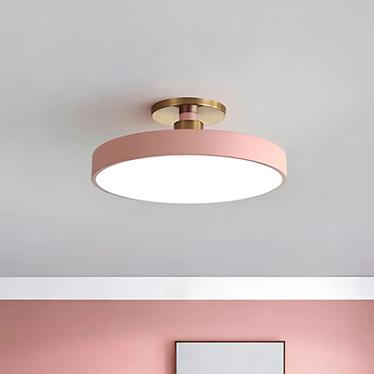 Modern Minimalist | Flush Mount Ceiling Light with Dimmable LED | Scandinavian Design for Cozy Atmosphere