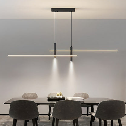 Modern Minimalist | Slim Linear Pendant Lamp with Adjustable Dimming | Perfect for Contemporary Interiors